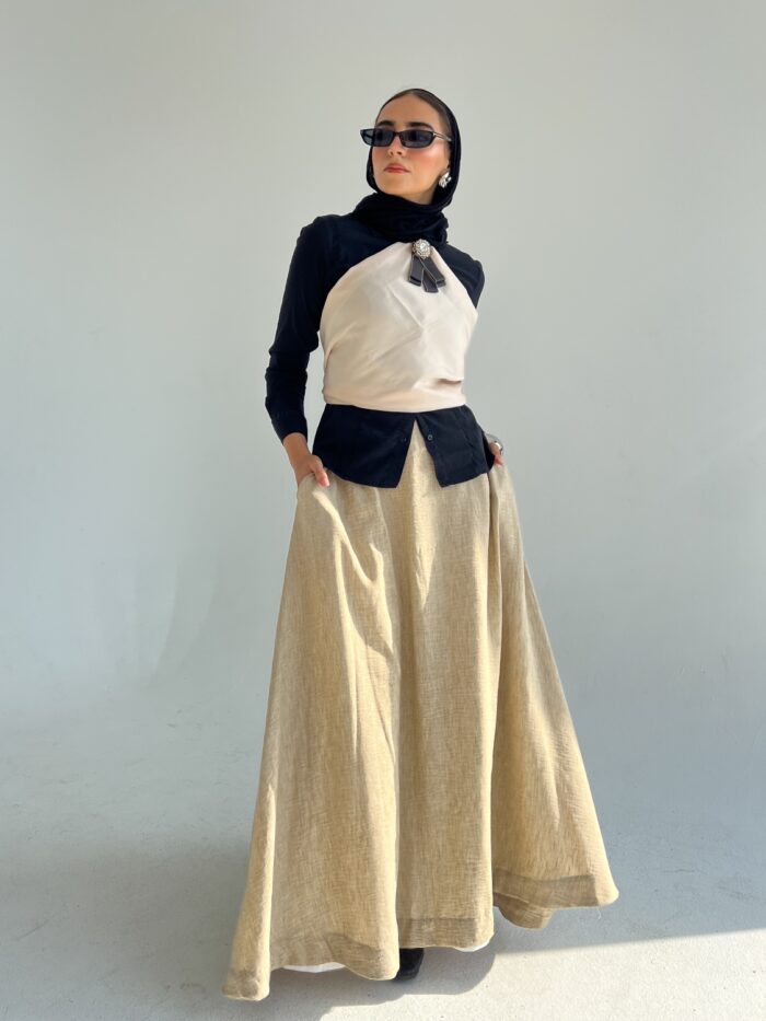 Linen Flowy Skirt