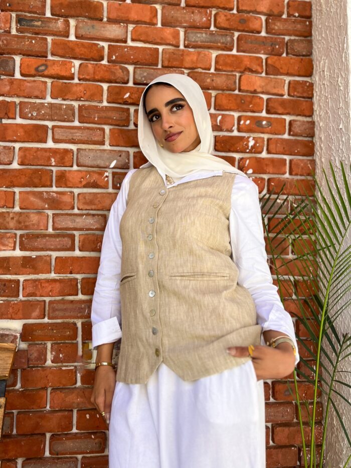 Linen Vest - Image 3