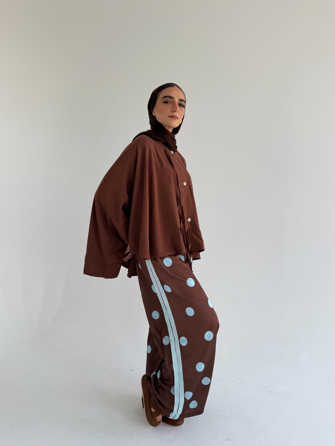 Polka Dot Wide Leg Pants