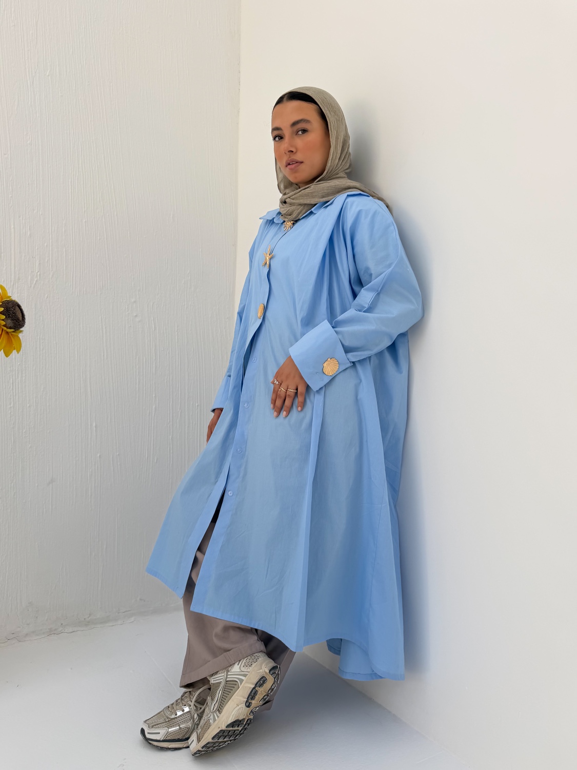 Seashell Shirt Dress - Image 7